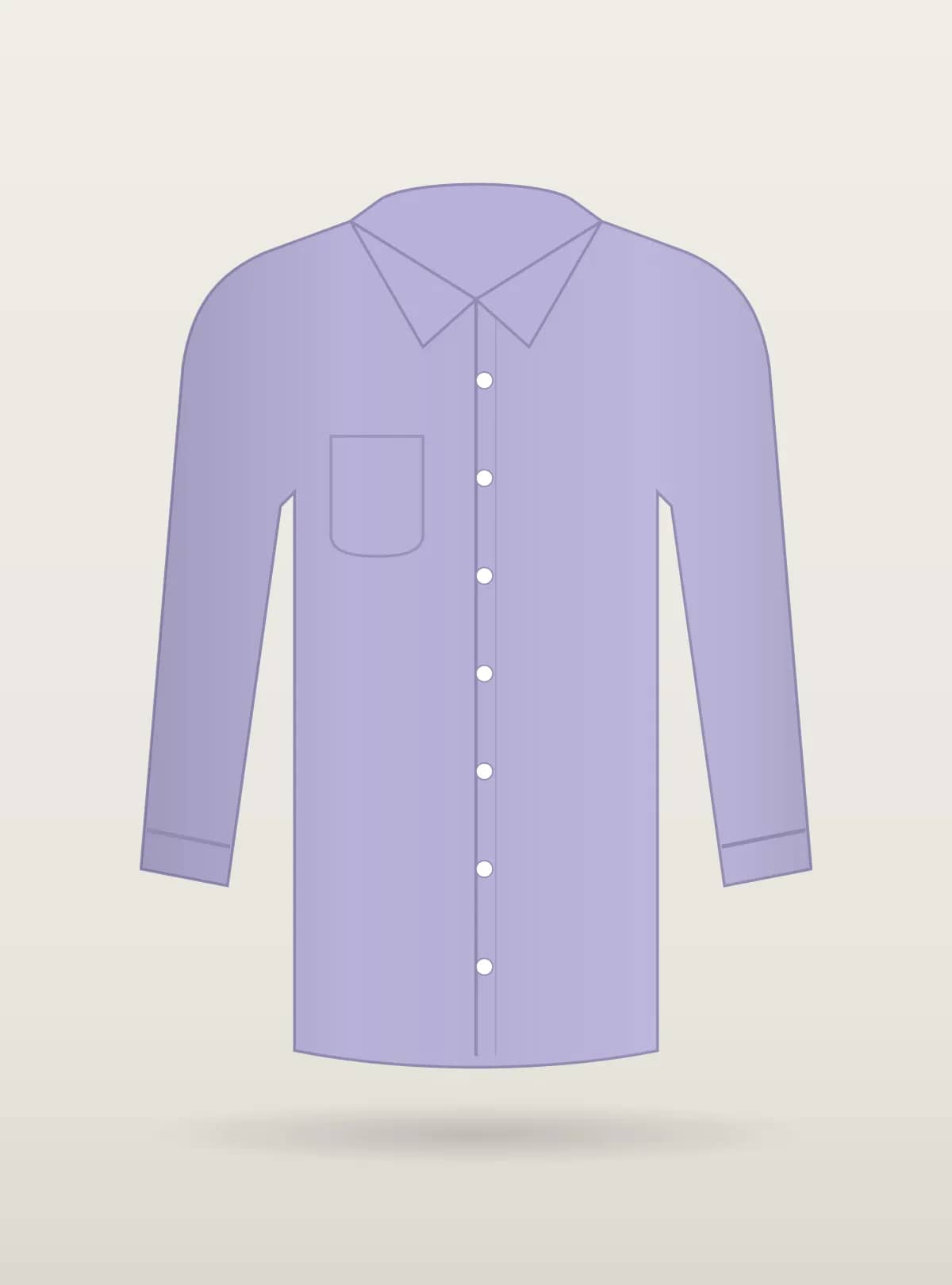 Lavender Giza Poplin Shirt