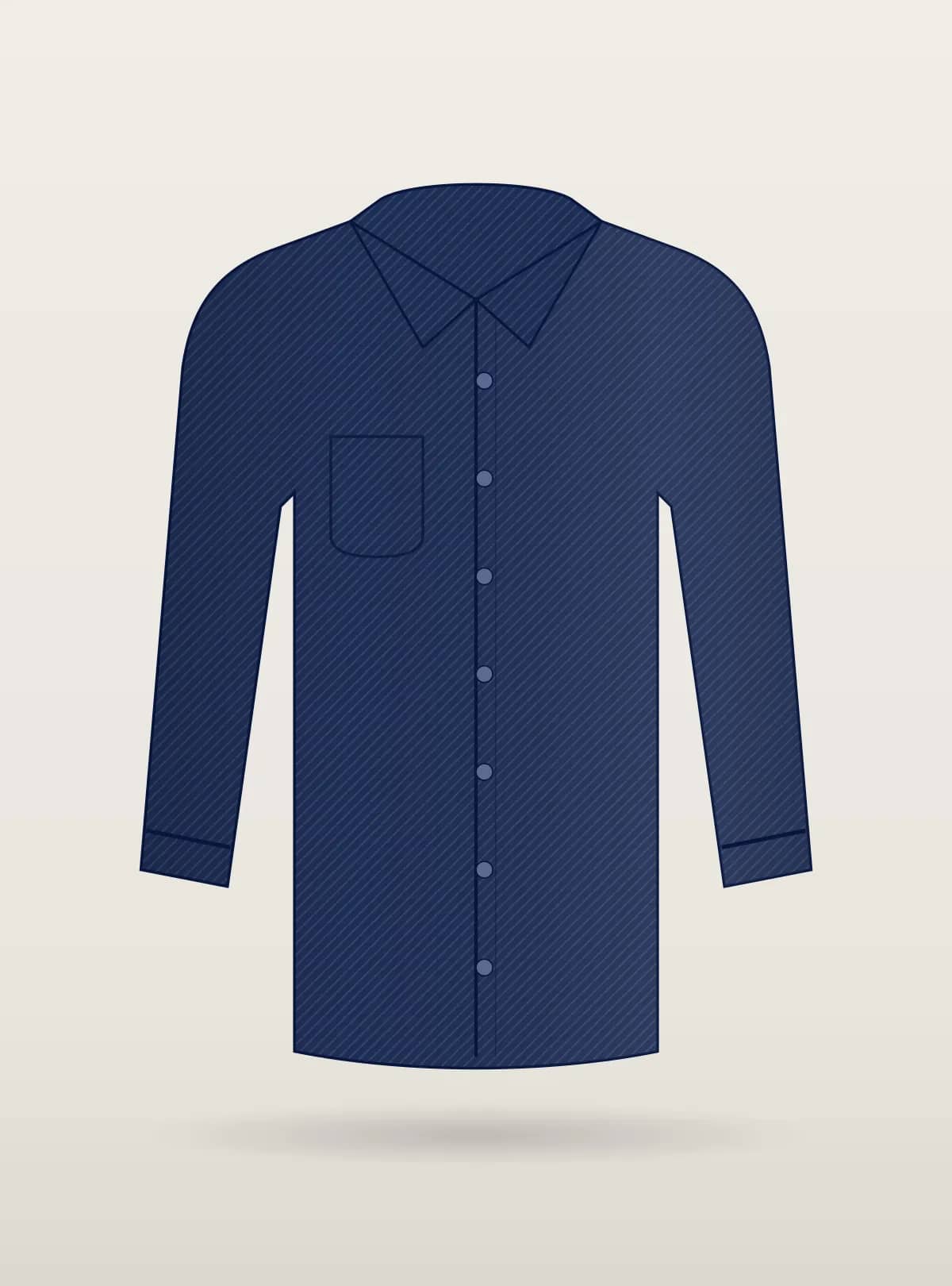 Navy Chambray Utility Shirt