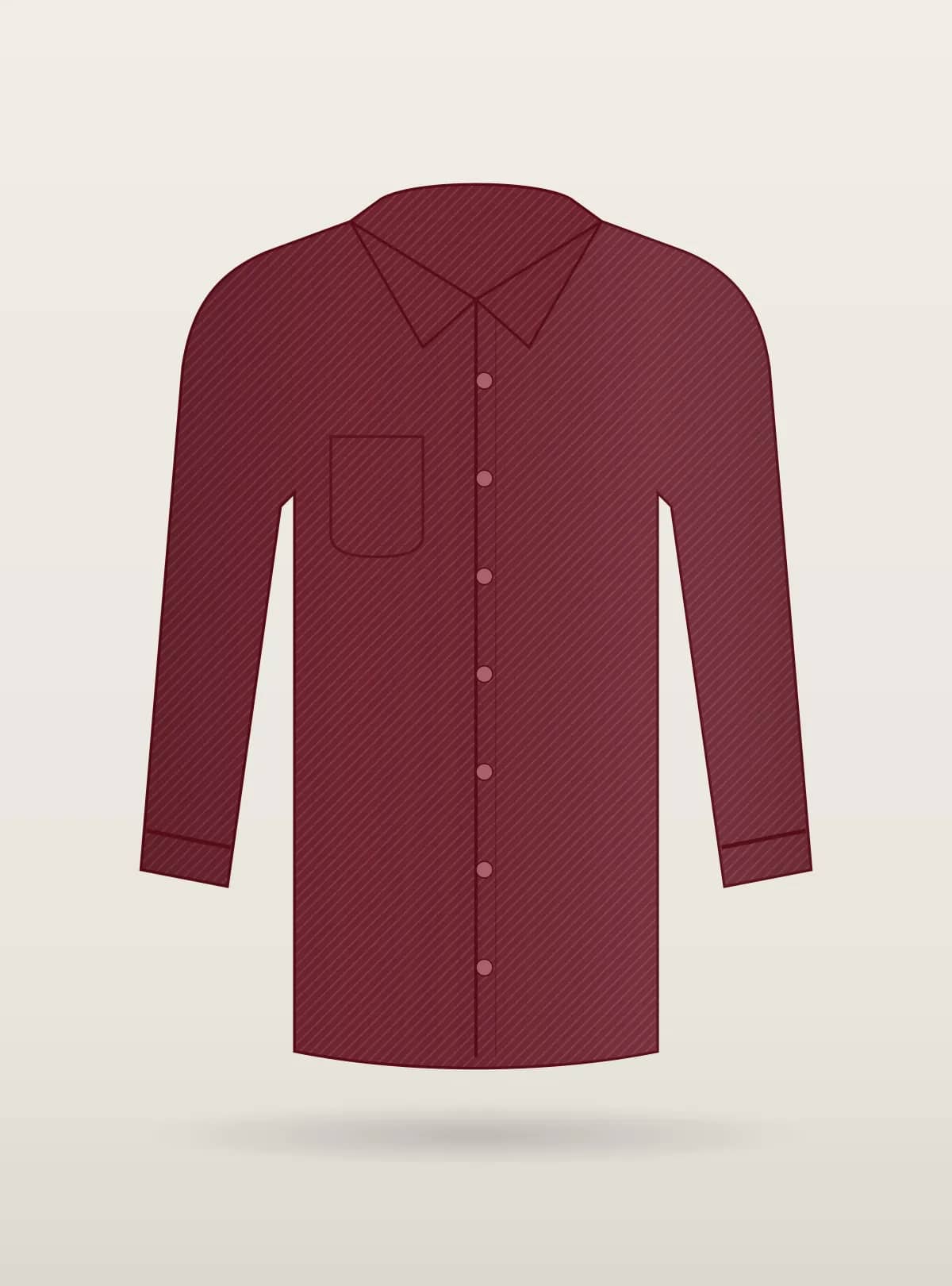 Wine Dobby Textured Shirt
