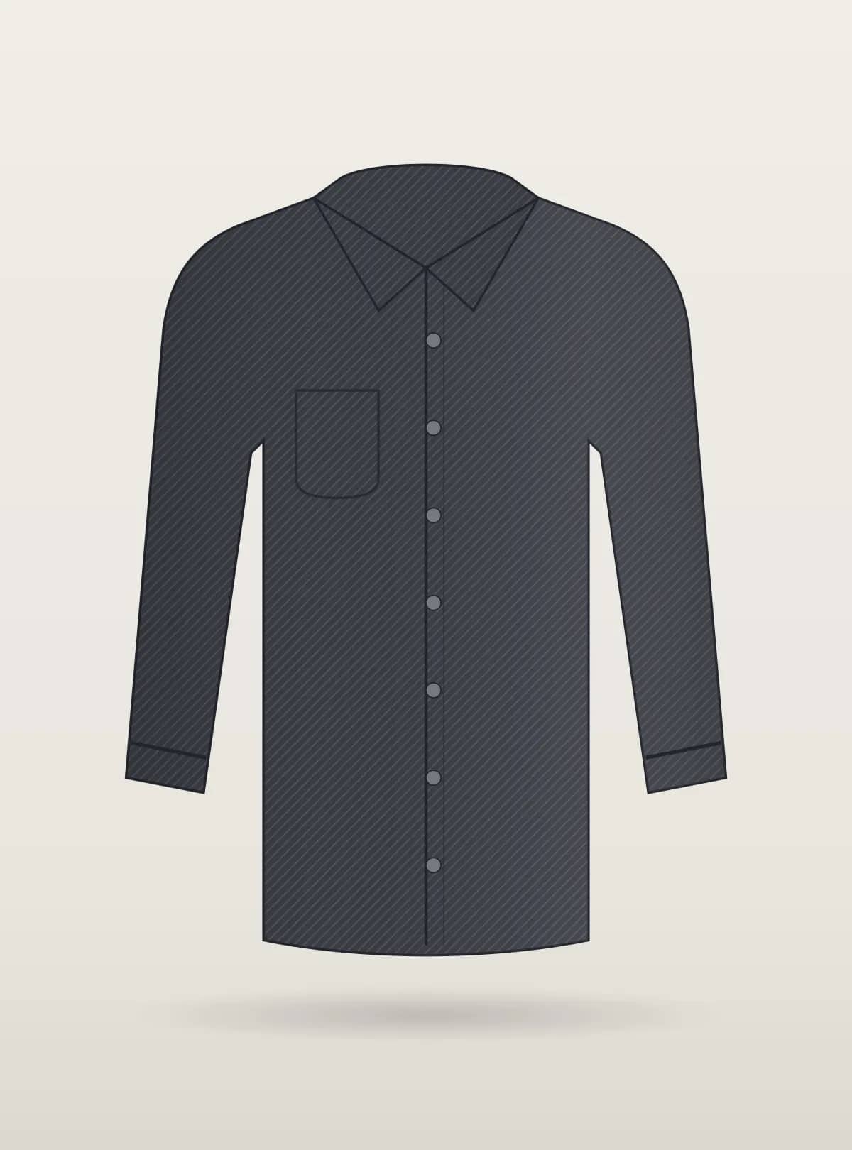 Charcoal Dobby Textured Shirt